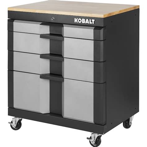 kobalt steel freestanding garage cabinet in black|kobalt storage cabinet with drawer.